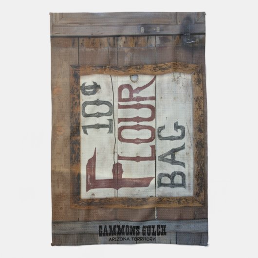 ベーキング粉の販売ヴィンテージのサイン – 10セント粉 キッチンタオル (縦)