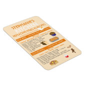 ベーキング表の代替パーソナライズされた マグネット (右側)