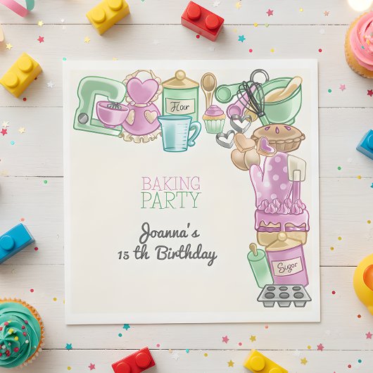 ベーキング誕生会 スタンダードランチョンナプキン