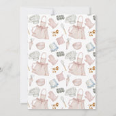 ベーキング誕生日テーマ招待状ガールズデイ 招待状 (裏面)