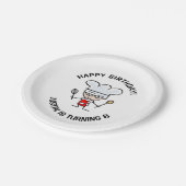 ベーキング誕生日パーティーのプレートと可愛い漫画 ペーパープレート (アングル)