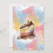 ベーキング誕生日パーティー 招待状 (裏面)