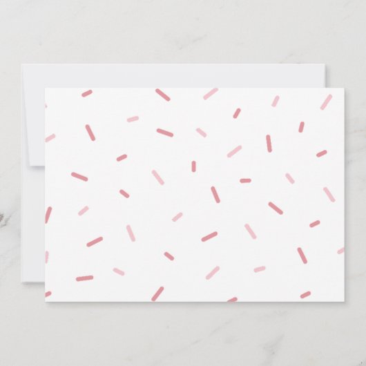 ベーキング誕生日フォト招待状カップケーキ招待状 招待状 (裏面)