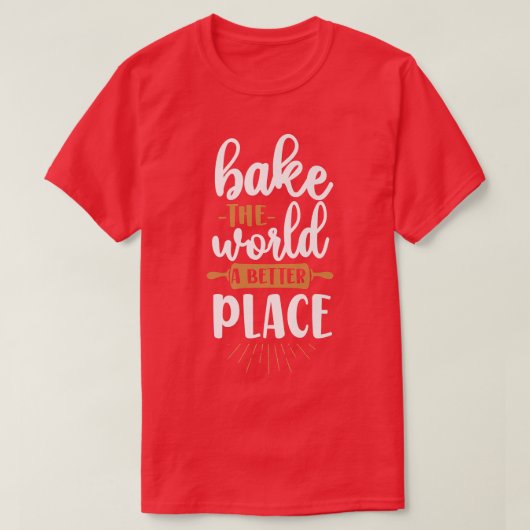 ベーキング転がのピンを焼く Tシャツ (デザイン正面)