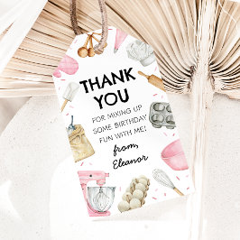 ベーキング飾カップケーキガール誕生日ありがとう ギフトタグ