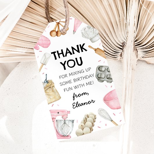 ベーキング飾カップケーキガール誕生日ありがとう ギフトタグ
