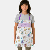 ベーキング魔法とユニコーンと城 エプロン (インサイチュ)