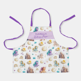 ベーキング魔法とユニコーンと城 エプロン
