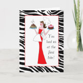 ベーキング・クイーン – 「最初の一口で私たちを食べた!」 カード (正面)