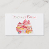 ベーキング&ベーカリーブティックカップケーキ&ペストリーズ 名刺 (正面)