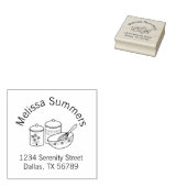 ベーキング – ミキシングボウル、ウィスカーアーチアドレス ラバースタンプ (押印)