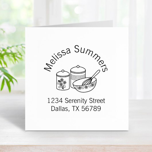 ベーキング – ミキシングボウル、ウィスカーアーチアドレス ラバースタンプ