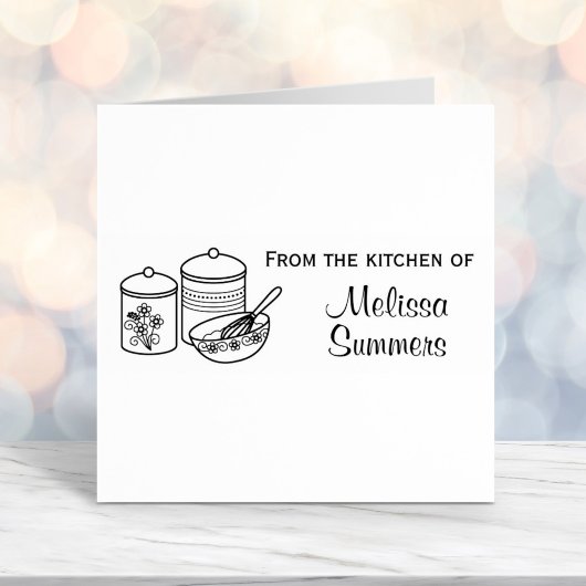 ベーキング – ミキシングボウル、ウィスカー、キャニスタースキッチン セルフインキングスタンプ