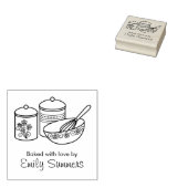 ベーキング – ミキシングボウル、ウィスカー、キャニスター名 ラバースタンプ (押印)