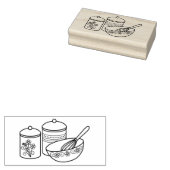 ベーキング – ミキシングボウル、ウィスカー、キャニスター ラバースタンプ (押印)