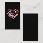 ベーキング·ラブ·ベイカー·ツール·パティシエ·バター·エッグス 名刺 (正面/裏面)