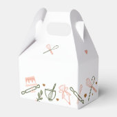 ベーキング&料理器具ピンク&オリーブグリーンベーカリー フェイバーボックス (裏面サイド)