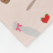 ベーキング&料理器具ベーカリー料理モノグラム フリースブランケット (角)