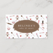 ベーキング&料理器具ベーカリー料理QRコード 名刺 (正面)