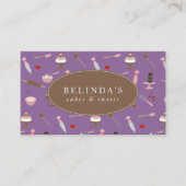 ベーキング&料理器具ベーカリー料理QRコード 名刺 (正面)