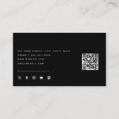 ベーキング&料理器具ベーカリー料理QRコード 名刺 (裏面)