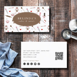 ベーキング&料理器具ベーカリー料理QRコード 名刺