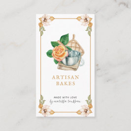 ベーキング・料理器水彩画ベーカリー業 名刺