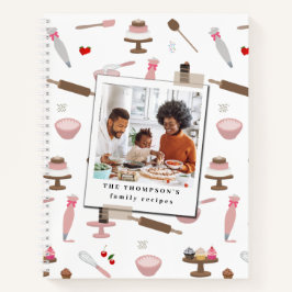 ベーキング&料理用品ファミリーフォトレシピ ノートブック