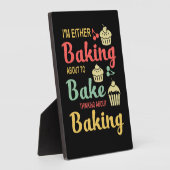 ベーキング |私は贈り物を作るベーキングになる フォトプラーク (側面)