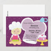 ベーキング*背景色の選択 招待状 (正面/裏面)