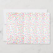 ベーキングbashパーティーガール飾の誕生日パーティー 招待状 (裏面)