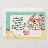 ベーキングCookieクリスマスフォトカード 招待状 (裏面)