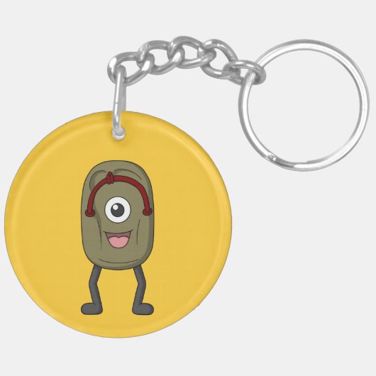 ベークゾリ日本のサンダルモンスター キーホルダー (裏面左)