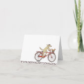 ベーグルおもしろいショップGross Cartoon考える's of Ewww カード (裏面)