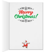 "ベーグルおもしろいスの王"クリスマスカードの自動修正 (内側 (右))