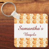 ベーグルとクリーム キーホルダー (正面)