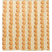 ベーグルとクリーム シャワーカーテン (正面)