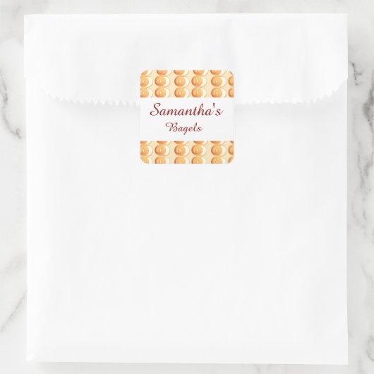 ベーグルとクリーム スクエアシール (バッグ)
