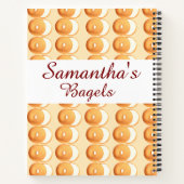 ベーグルとクリーム ノートブック (裏面)