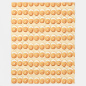 ベーグルとクリーム フリースブランケット (正面)