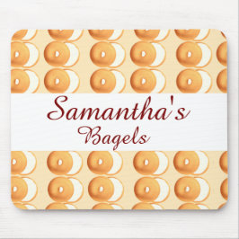 ベーグルとクリーム マウスパッド