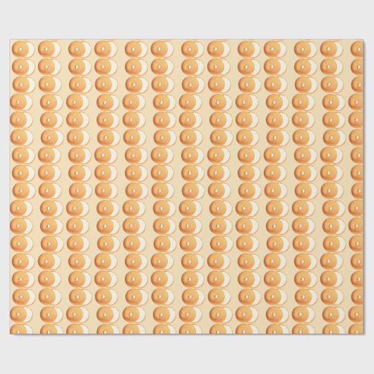 ベーグルとクリーム ラッピングペーパー (フラット)