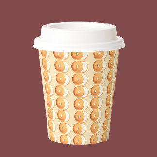 ベーグルとクリーム 紙コップ