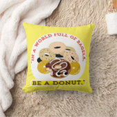 ベーグルの言葉で,ドーナツになる クッション (ブランケット)