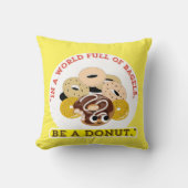 ベーグルの言葉で,ドーナツになる クッション (正面)