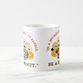 ベーグルの言葉で，ドーナツになる コーヒーマグカップ (中央)