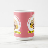 ベーグルの言葉で，ドーナツになる コーヒーマグカップ (中央)