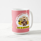 ベーグルの言葉で，ドーナツになる コーヒーマグカップ (正面右)