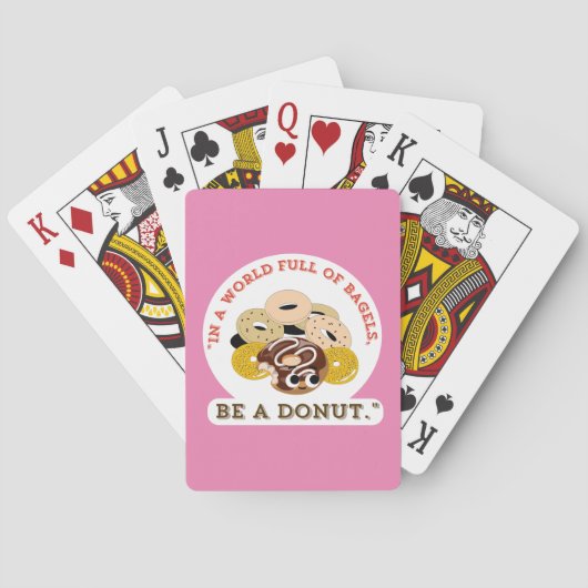 ベーグルの言葉で,ドーナツになる トランプ (裏面)