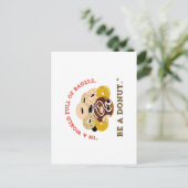 ベーグルの言葉で，ドーナツになる ポストカード (スタンド正面)